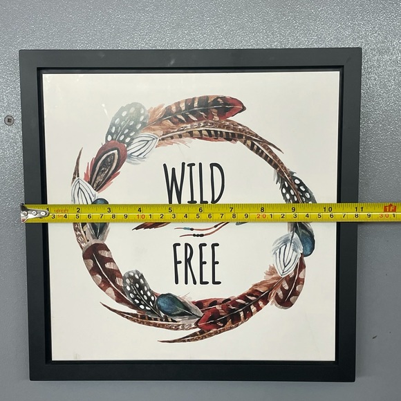 11” x 11” Wild & Free Art - Picture 2 of 6